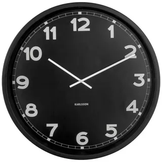 Karlsson New Classic XL 80,0 cm 80 Wanduhr Schwarz