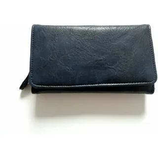 HJP Damen Geldbörse Portemonnaie Brieftasche dunkelblau