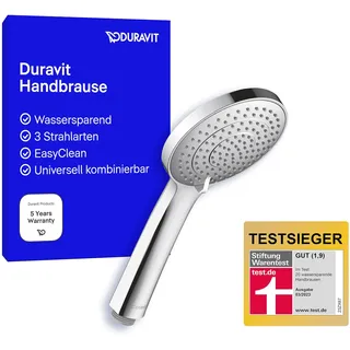 Duravit Handbrause 3jet 110 MinusFlow UV0652016010, Farbe: chrom/chrom