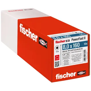Fischer Holzbauschraube 8,0 x 160 50 Stück