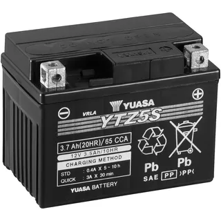 YUASA YTZ5S (CP) Hohe Leistung wartungsfrei Akku 11.5 x 7.2 x 8.6 cm