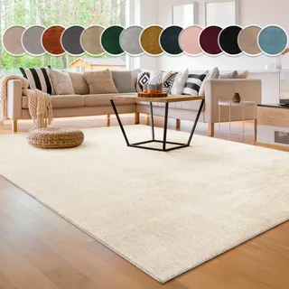 Paco Home Cadiz 630 Kurzflorteppich 60 x 100 cm cream 