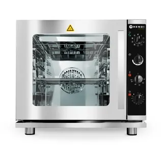 HENDI Kombidämpfer mit Grill 4x GN 2/3, Hellgrau,