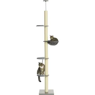 PawHut Kratzbaum Deckenhoch 230-250 cm grau