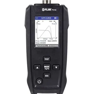 Flir Solarpanel-Tester und I-V-Kennlinien-Tracer mit Temperaturmessungen PV48 Solar-Panel-Tester