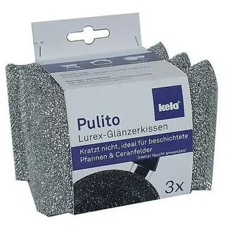 Kela 11647 Glänzerkissen-Set Pulito - silber