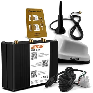 Selfsat MWR 4540 4G Cat 6 WLAN Router bis 300 Mbps inkl. SELFSAT 5G Antenne weiß