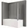 75x120x140cm Design-duschwand