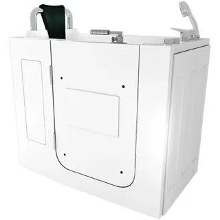 AcquaVapore Sitzwanne Badewanne mit Tür 68 x 110 cm (S08WP-A-L)
