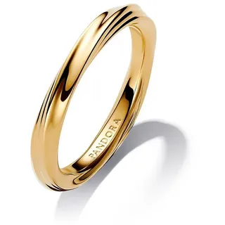Pandora Damenring Gedreht Goldfarben Gr. 50