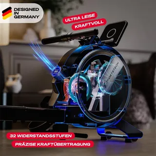 Sportstech PROwer, Rudergerät für Zuhause - Schwarz