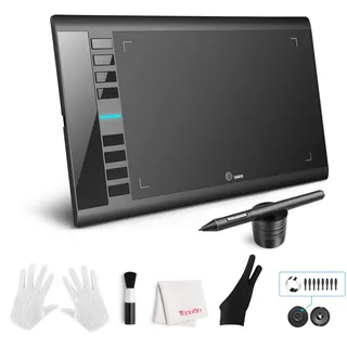 UGEE M708 Grafiktablett,8192 Pressure Pen Stylus,8 Hotkeys,10 * 6 Zoll Zeichentablett für Künstler,Zeichenblock für Win11/10/8/7,Mac OS,Chromebook für Digital Artist,Designer,Amateur