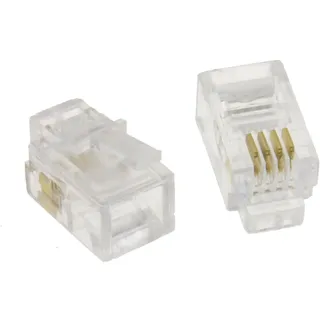 RJ10 4p4c Modular Crimps Ende Stecker Anschluss Für Hörer Cables/Leads [10 Stück]