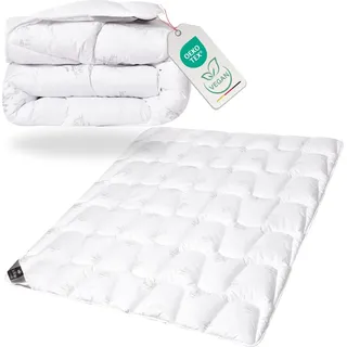 SWAN Bettdecke Winterwarm 135x200 cm - Weichste Mikrofaser, Vegane Alternative zu Daunendecken, - Weiß