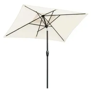 Sekey Sonnenschirm 39921007, rechteckig, 210 x 140cm, creme, neigbar