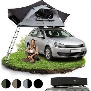 Juskys Autodachzelt Lago 120 x 210 cm Schwarz / Grau