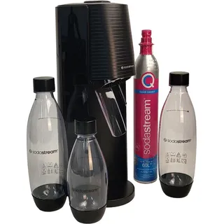 black + PET-Flasche 2 l + PET-Flache 1 l + Zylinder