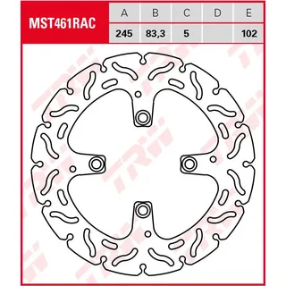TRW Bremsscheibe MST461RAC