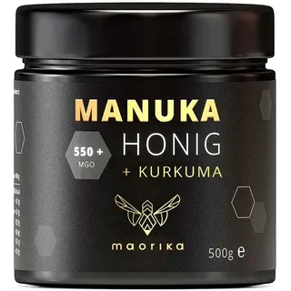 maorika Manuka Honig MGO 550+ mit Kurkuma 500 g