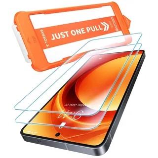 TORRAS für Samsung Galaxy S26 Plus für Panzerglas TOP 9H+ Schutz, 2 Stück | Full Screen Schutzfolie für Samsung Galaxy S26 Plus, TOP Bruchsicherheit, Anti-Fingerabdruck, Auto-Installation