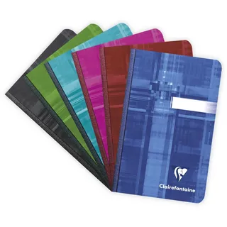 Clairefontaine Notizheft 9 x 14cm 96 Blatt kariert Blau