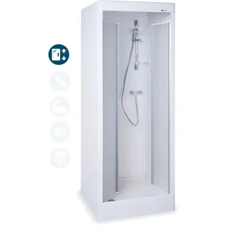 Grumbach Fertigdusche STANDARD PLUS 80x80cm, Pumpe möglich