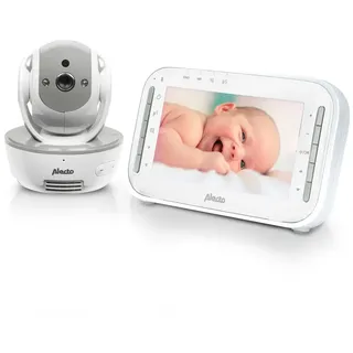 Alecto DVM-200GS - Babyphone mit Kamera und 4,3"-Farbdisplay, Weiß/Grau - Weiß/Grau