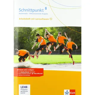 Ernst Klett Verlag Schnittpunkt Mathematik 8. Differenzierende Ausgabe: Arbeitsheft mit Lösungsheft und Lernsoftware Klasse 8