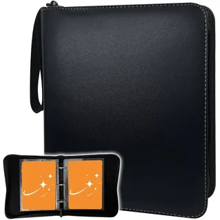 CurioCrate Jumbo Card Binder - Hält 90 Oversize XL Karten, 3-Ring-Album mit 45 abnehmbaren Hüllen, tragbar & leicht, Curio24318