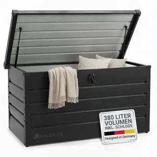 Juskys Auflagenbox Limani 120 x 53 x 63 cm Anthrazit