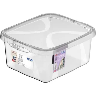 Rotho Aufbewahrungsbox Lona 20 x 17 x 9 cm 2-tlg. transparent
