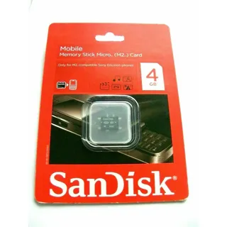 4GB Memory Stick Micro M2 Card ( 4 GB MS Micro M2 Karte ) SanDisk Neu ;