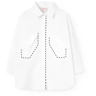 Boboli Poplin Langarmhemd - White - 4 Jahre
