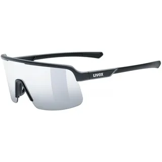 Uvex Dyrt Sonnenbrille black matt - Fahrradbrille grau/weiß