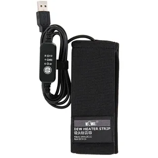 JJC Kamera Objektivwärmer Heizung Evening Dew Remover USB kompatibel mit Nikon Canon Sony Olympus Sigma Fujifilm Objektiv Teleskop Kondensation Prevention 10,9 cm