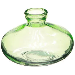 Viana Tischvase Glasvase Grün Bauchig Ø9cm H6cm 6er Set Dekovase Tischdeko, 6 Stück grün