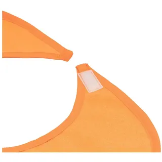 Sensalou Lätzchen Lätzchen Erwachsene wasserdicht Klettverschluss, (1-St), Esslätzchen, Pflegebedarf, Kleidungsschutz orange