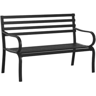 Outsunny Metallbank Modell 2 125 x 62 x 82 cm schwarz