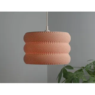 benjamin schwalm Round Pixel Lampenschirm - Weiß
