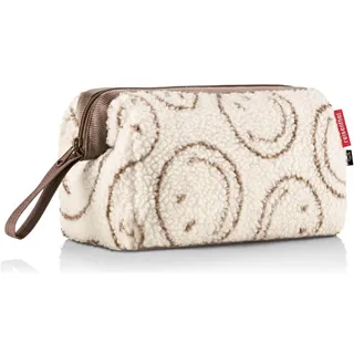 Reisenthel travelcosmetic Smiley® Teddy Chocolate - Starke robuste und praktische Reisekosmetiktasche, Handschlaufe, wasserabweisendes Material