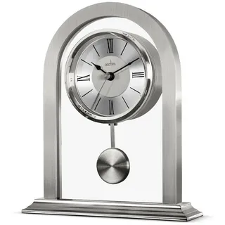 Acctim Colney 36937 Tischuhr, Glas und Metall, silberfarben