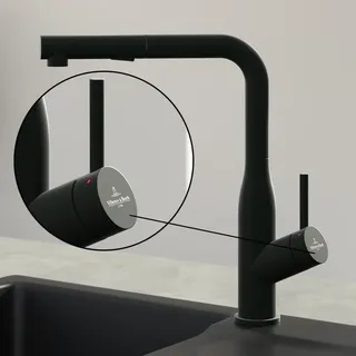 Villeroy & Boch Subway Style Shower Einhebel-Küchenarmatur Schwarz