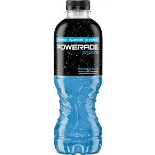 Powerade Sports Mountain Blast, kalorienarmes Sport Getränk mit Fruchtmix-Geschmack, mit Elektrolyten, Sport Drink in stylischen Einweg Flaschen (6 x 1000 ml)