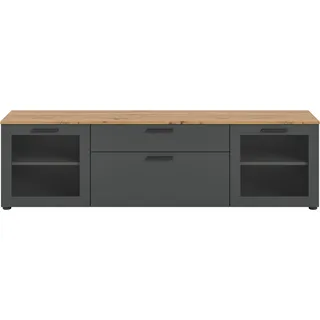 xonox.home Lowboard Niklas Grau/Eiche Artisan