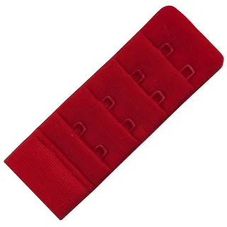 Miss Perfect BH-Verlängerung 50500-73, Bra Back Extender – BH-Verlängerung für perfekte Passform rot 2 Haken (3.0 cm breit)