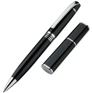 Kugelschreiber Edler Metall-Drehkugelschreiber / in einer hochwertigen schwarzen Metallbox
