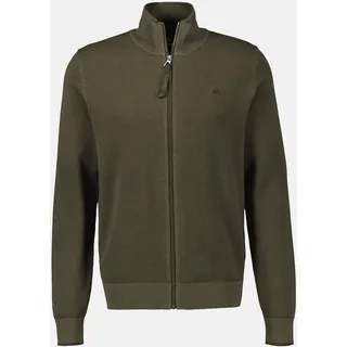 Lerros Melange-Strickjacke für Herren - Nordic Olive - 6XL
