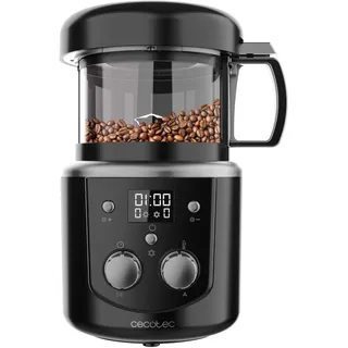 Cecotec Elektrische Kaffeebohnentrommelröster Roaster Booster. 1400W, Kaffeezubehör, automatisches oder manuelles Rösten, gleichmäßige Röstung, Kapazität von 100-150g, einstellbare Zeit von 8-15 Min