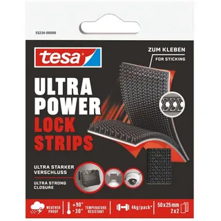 Tesa Ultra Power Lock schwarz, 4 St.