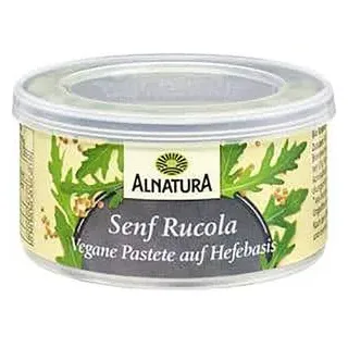 Alnatura Gemüseaufstrich Pastete BIO, Senf-Rucola, 125g